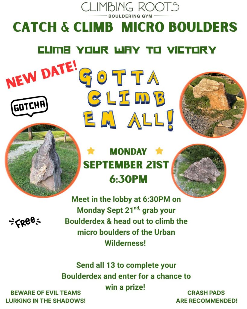 Micro Bouldering New Date